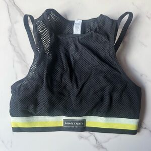 Savage X Fenty Black and Yellow Sports Bra